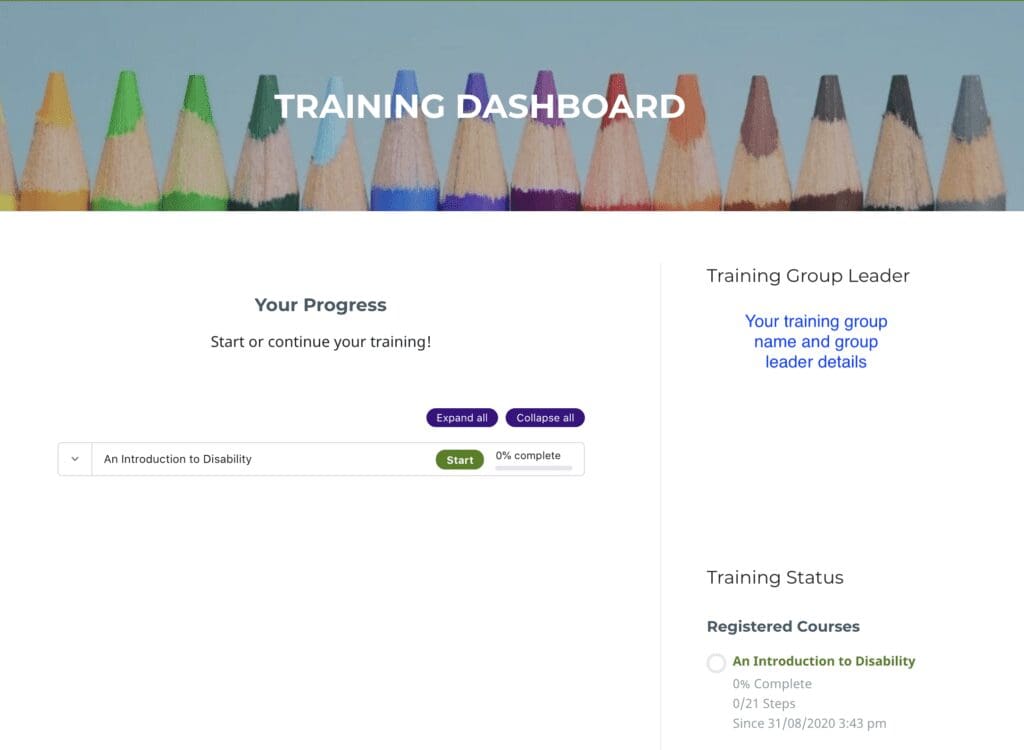 Training Dashboard